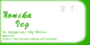 monika veg business card